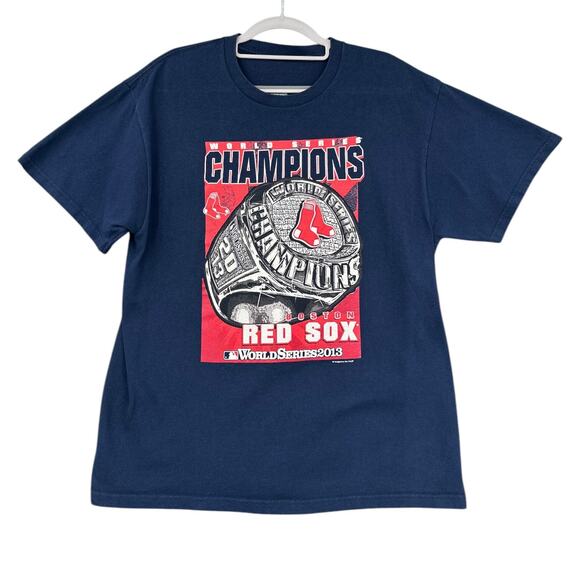 VF Imagewear Blue Boston Red Sox Graphic Short Sleeve Vintage 2013 T-Shirt Large - Picture 1 of 7